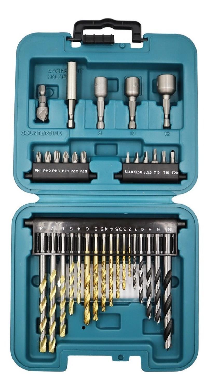 Set 34 Piezas Brocas Y Puntas Makita B - 68498 - Herram.cl