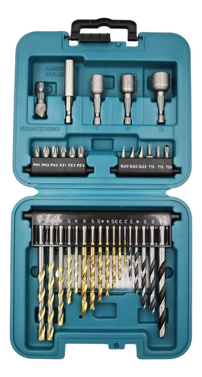 Set 34 Piezas Brocas Y Puntas Makita B - 68498 - Herram.cl