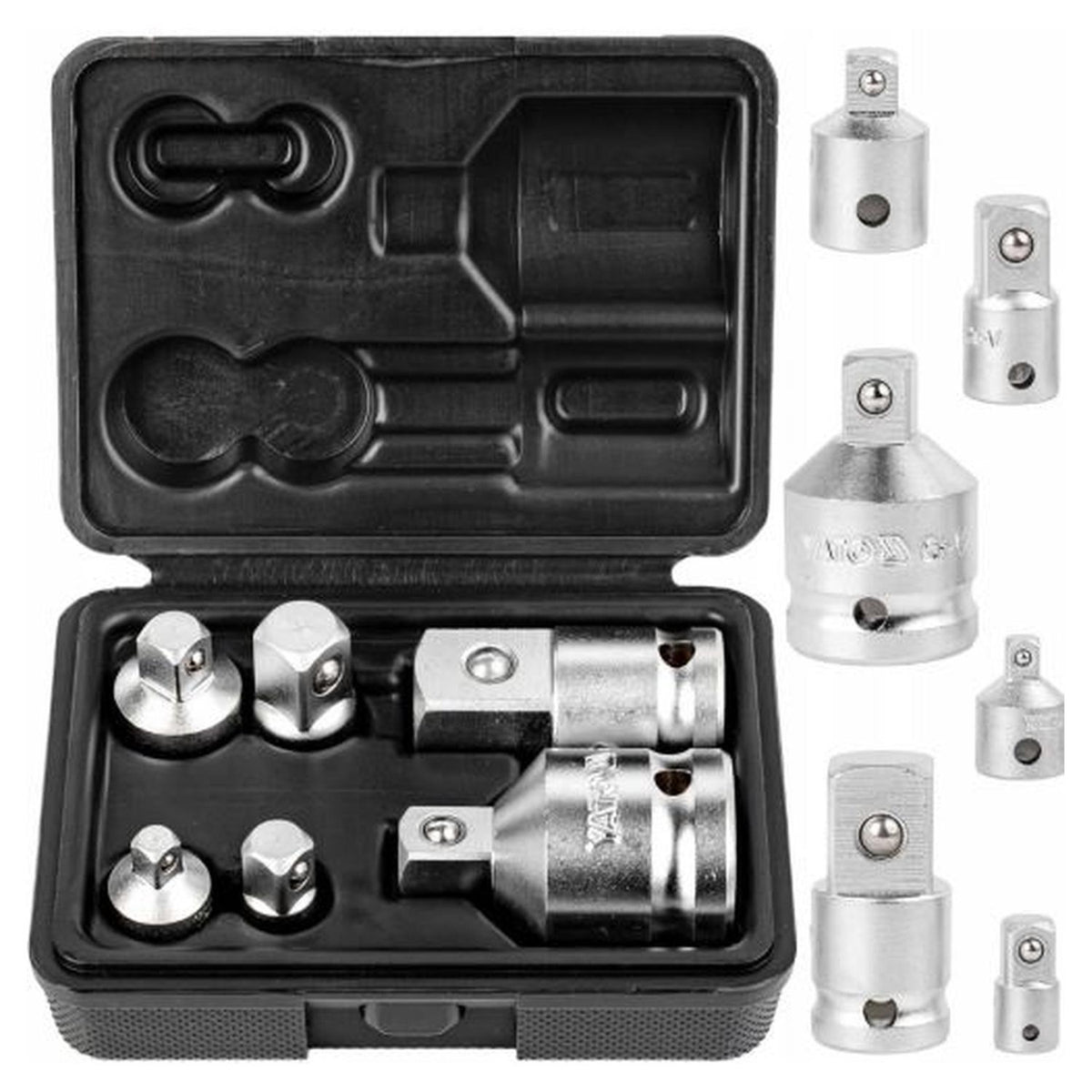 Juego 6 Reducciones para Dados Yato YT-10671 CrV 1/4 a 3/4 - Herram.cl