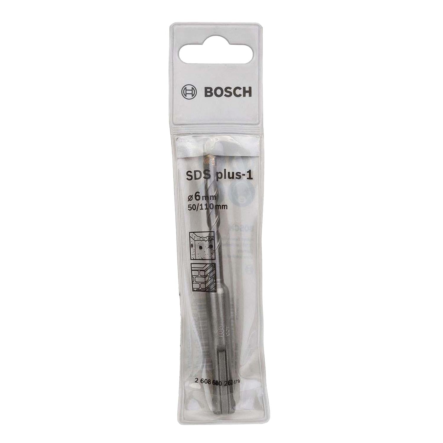 Broca SDS - Plus - 1 - 2 aristas - 6x50x110mm - Bosch - Herram.cl
