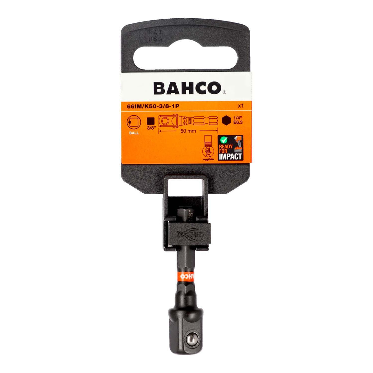 Adaptador Cuadrante Impacto 3/8'' A 1/4''x50mm - Bahco - Herram.cl
