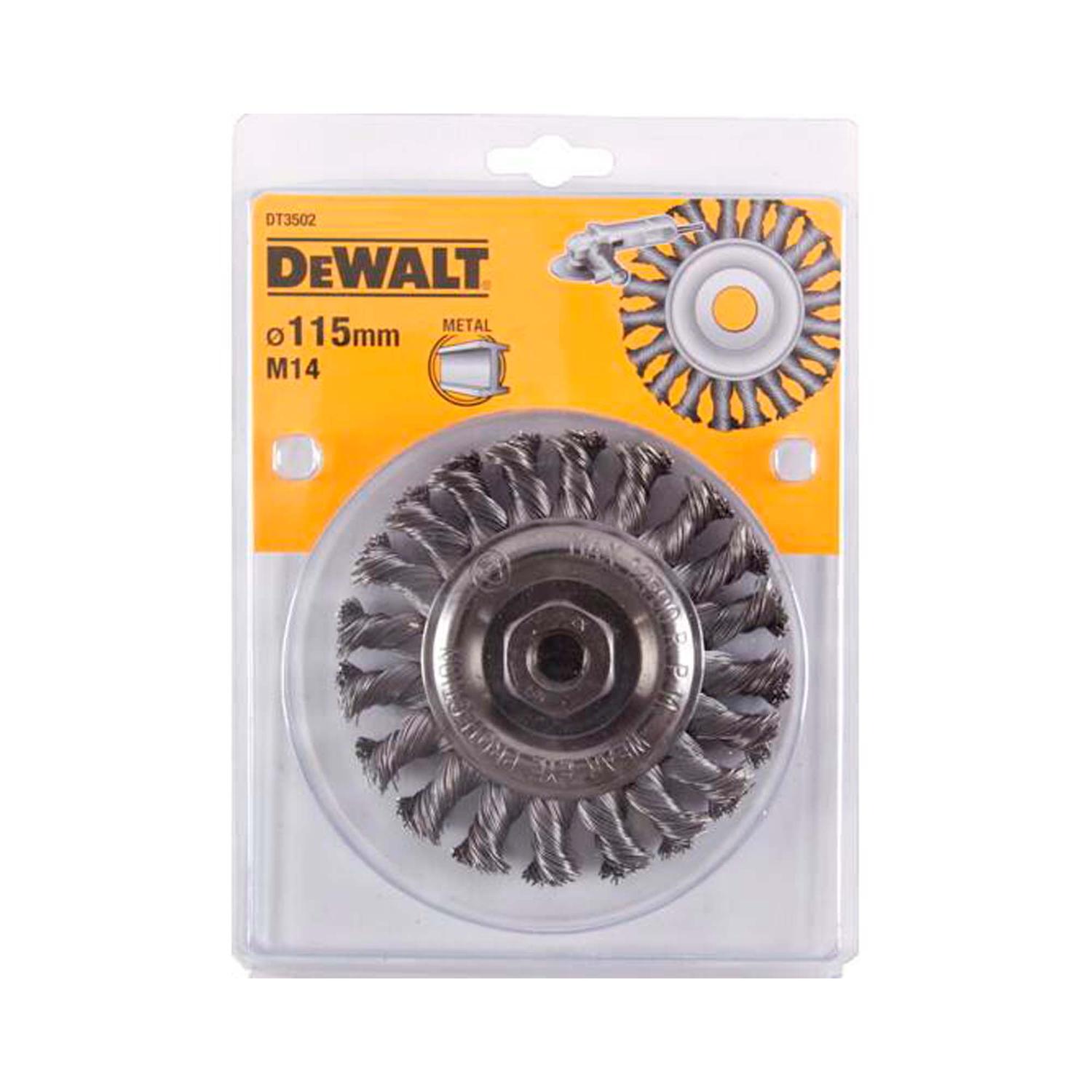 Grata Circular Acero Trenzado 4 - 1/2'' Toma M14 - DeWALT - Herram.cl