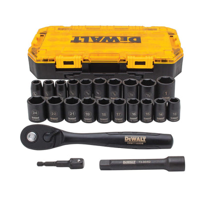 Juego de Dados de Impacto 1/2'' 23 Pzas - DeWALT - Herram.cl