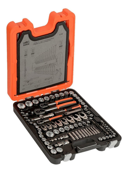 Juego De Dados De 1/4'' , 3/8'' Y 1/2'', 138 Piezas - Bahco - Herram.cl