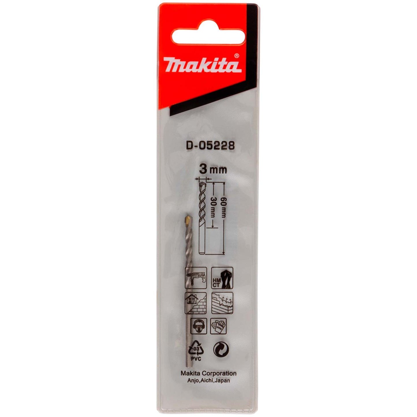Broca Para Concreto 3x60mm - Makita - Herram.cl