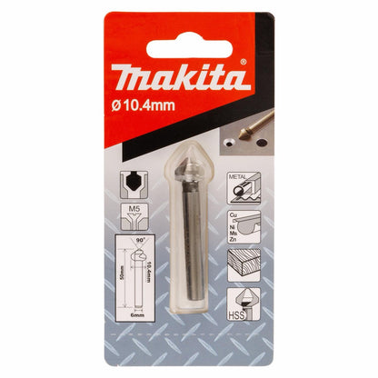 Broca Avellanadora 90° HSS 10.4x56mm Metal - Makita - Herram.cl