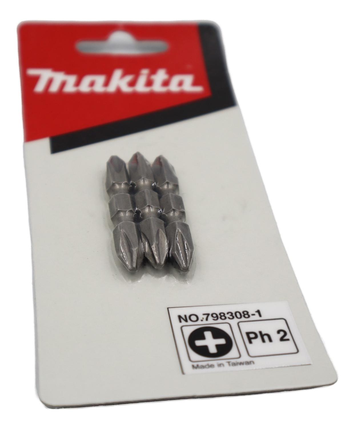 Pack 3 Puntas Dobles PH2 - 45mm - Makita - Herram.cl