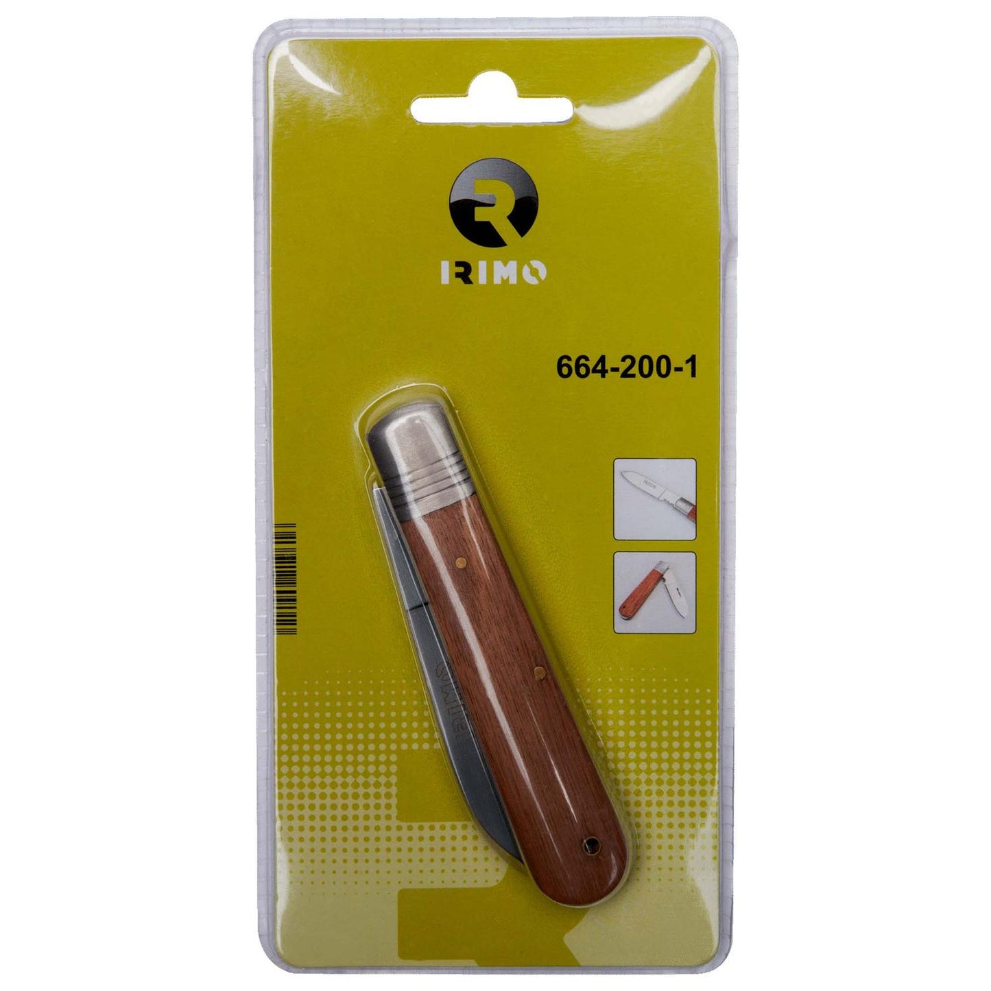 Navaja de electricista (mango de madera) 200mm - Irimo - Herram.cl