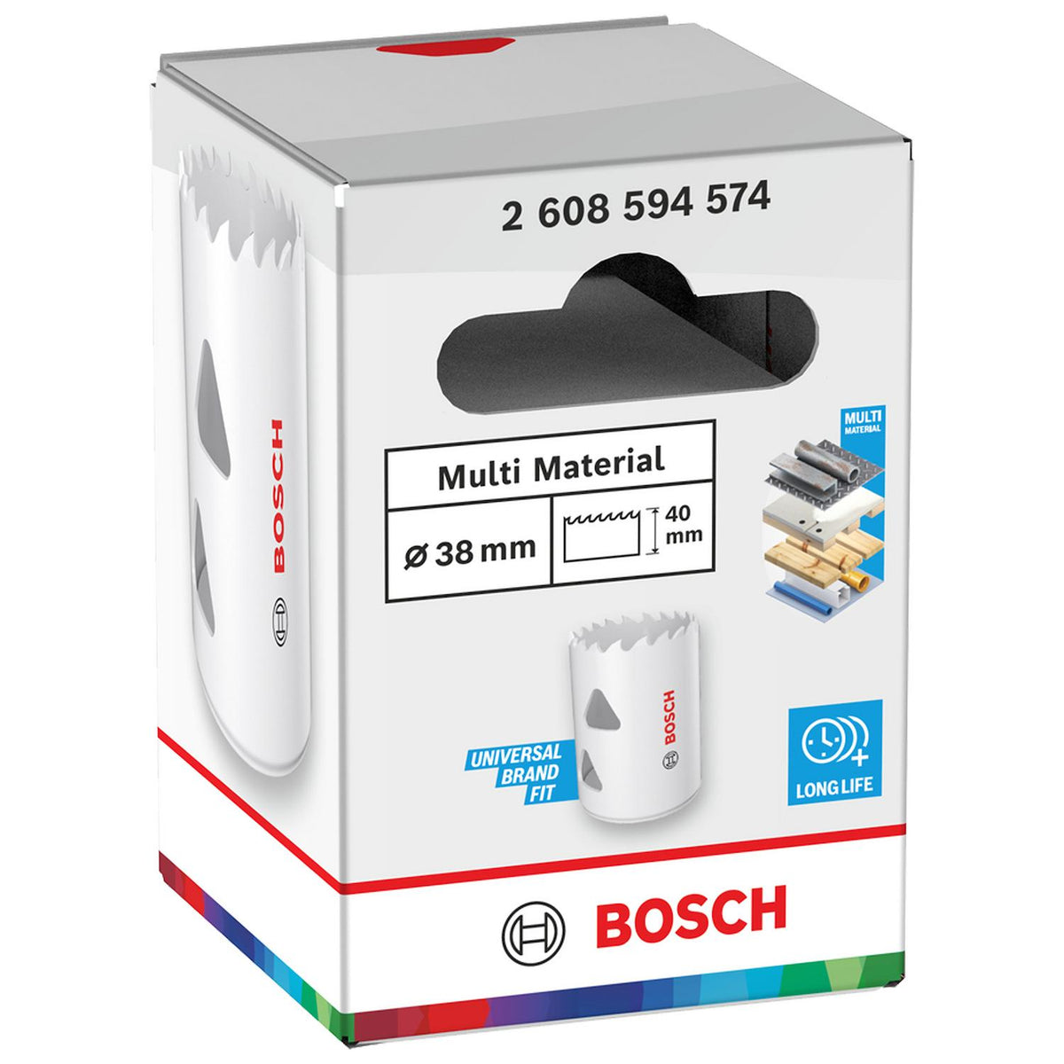 Sierra Copa BI-Metal Bosch Multi Material Ø 38mm (1-1/2'') - Herram.cl
