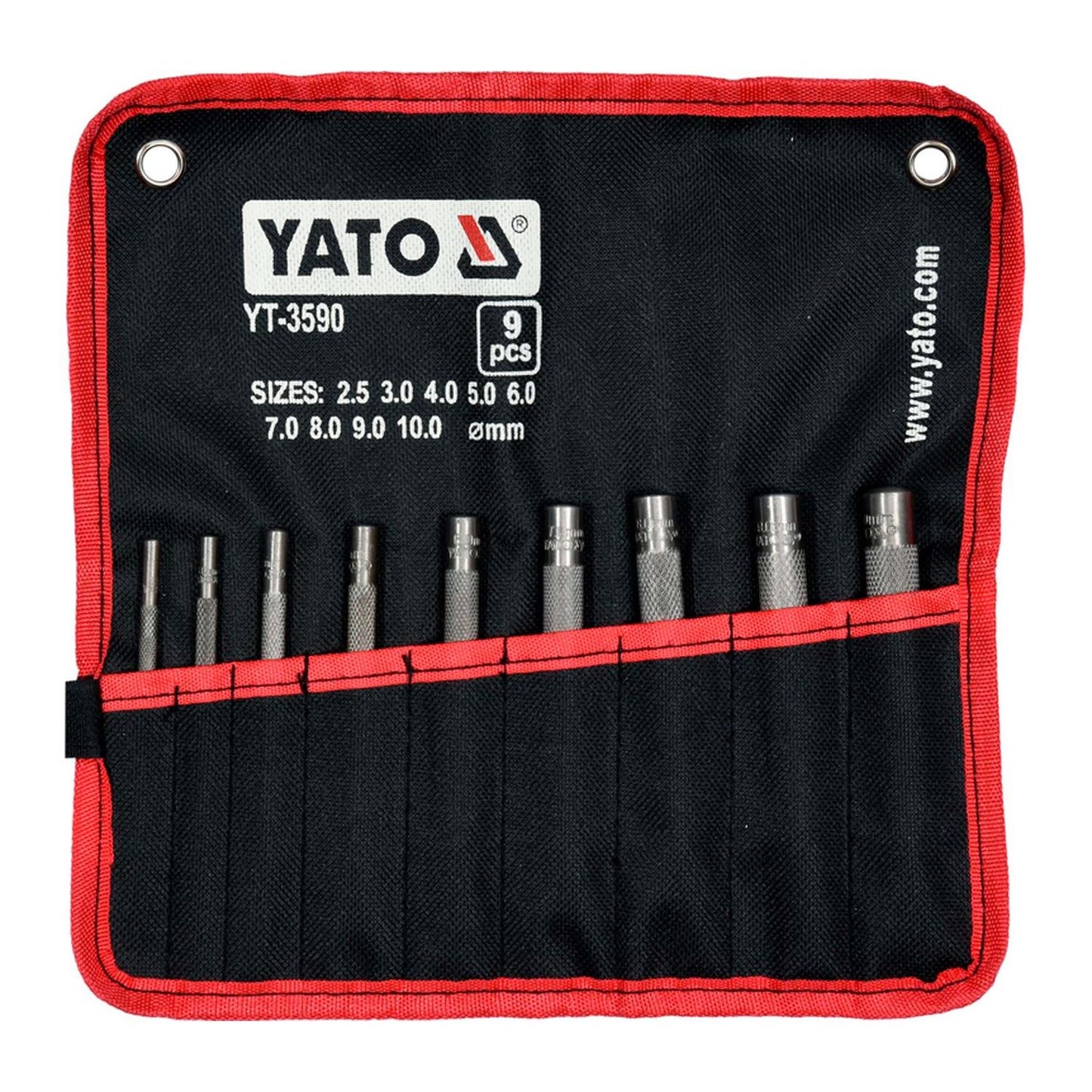 Juego De Sacabocado De Golpe 2.5 - 10mm / 9 Pzas - Yato - Herram.cl