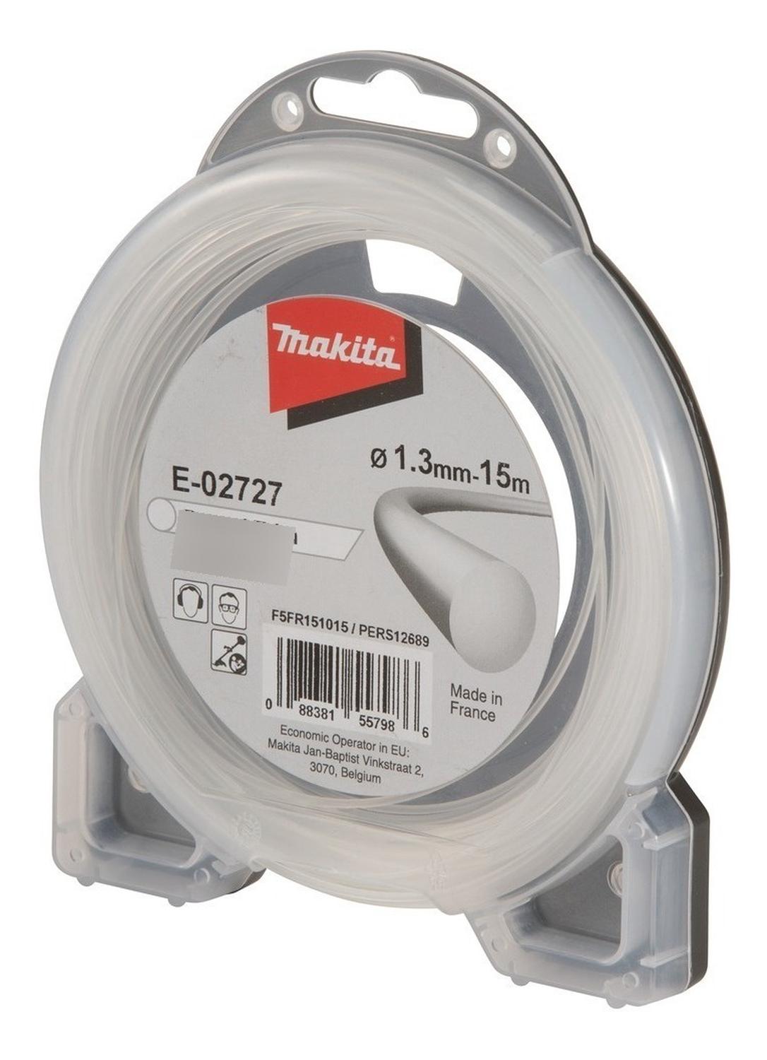 Hilo Nylon Redondo 1.3mm X 15m Orilladora Makita E - 02727 - Herram.cl