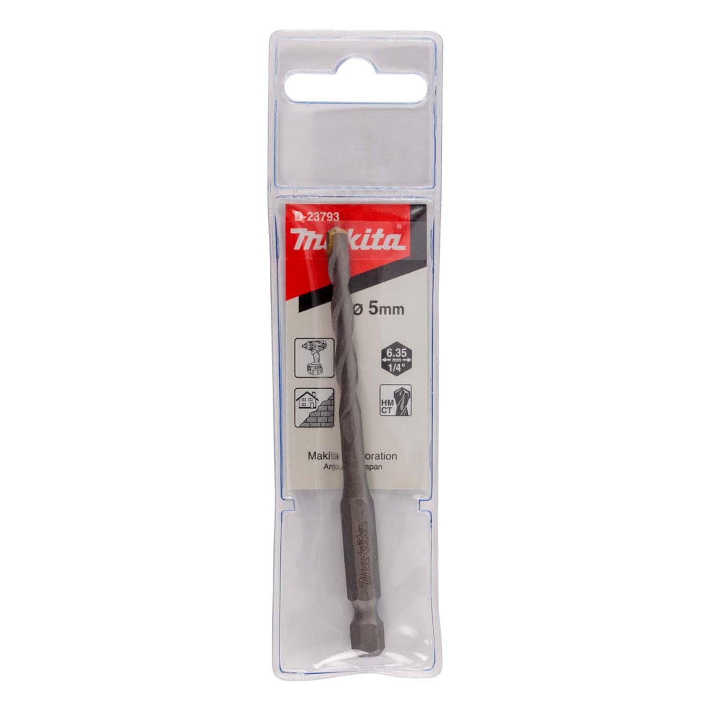 Broca Para Concreto 5x93mm (Toma Hex. 1/4'') - Makita - Herram.cl