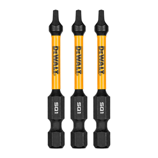 Puntas FLEXTORQ SQ1 - 2 - 1/4'' (57,15mm) 3 Pzas - DeWALT - Herram.cl