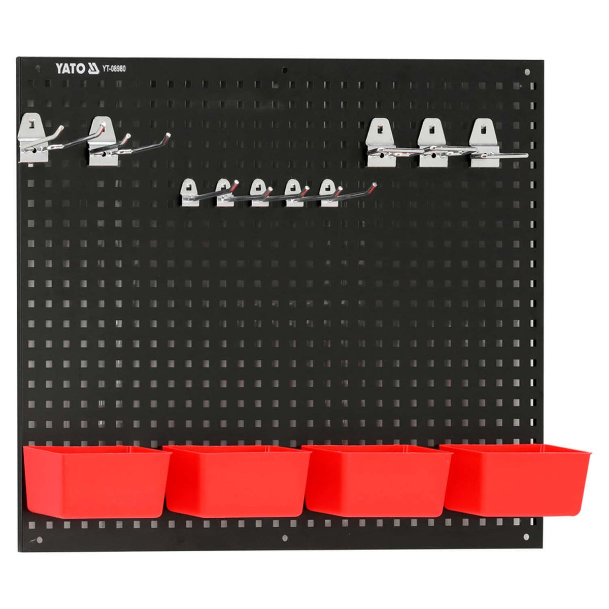 Panel Organizador de Pared YATO Metálico 34 Pzas - Herram.cl