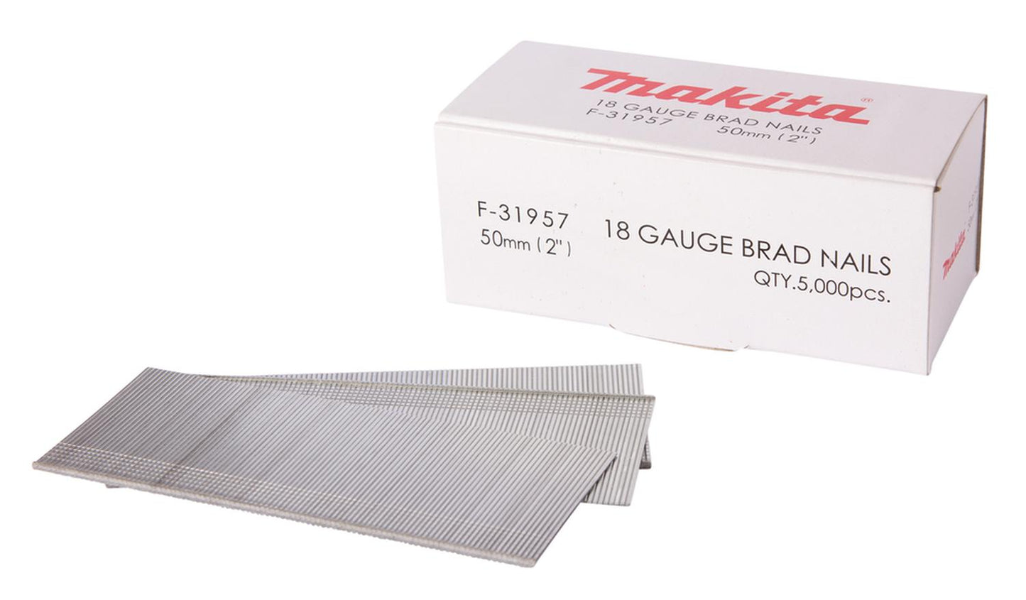 Clavos Puntas F50 Calibre 18 / 5.000 Unidades - Makita - Herram.cl