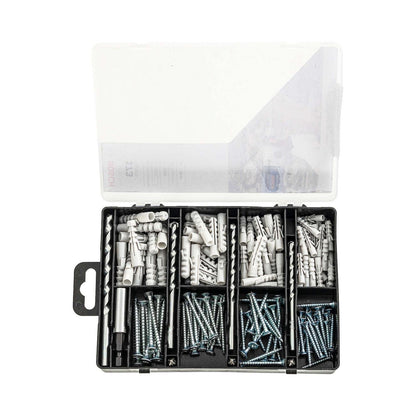 Set Fijación Bosch 173 Piezas Brocas Puntas y Tarugos - Herram.cl
