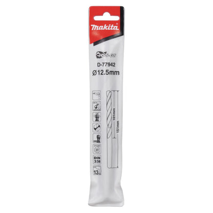 Broca Para Metal HSS-GS 12.5x151mm - Makita - Herram.cl