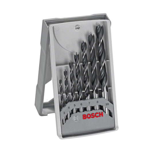 Juego Con 7 Brocas Para Madera 3 Puntas 3,0 - 10,0mm Bosch - Herram.cl
