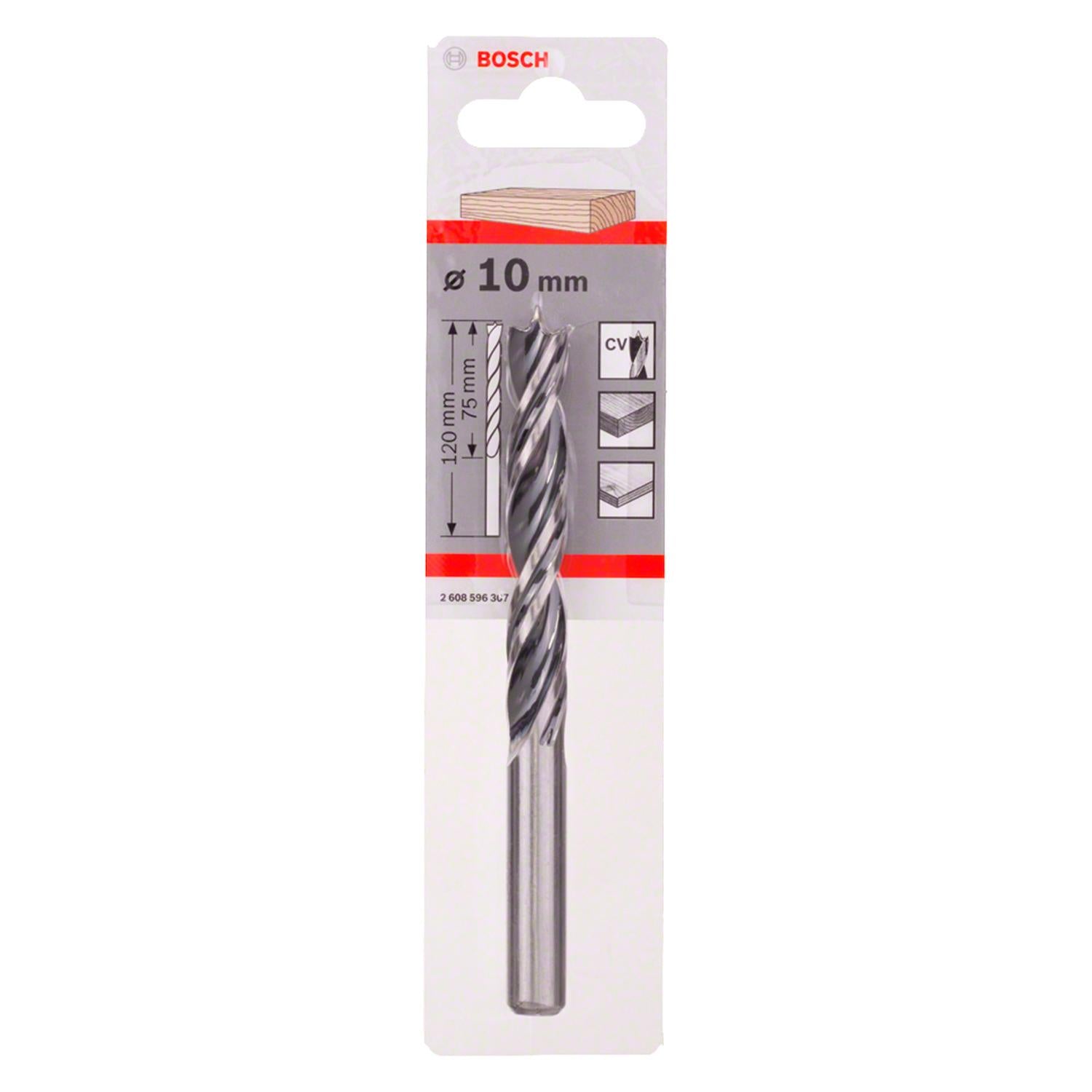 Broca Para Madera 3 Puntas 10mm - Bosch - Herram.cl