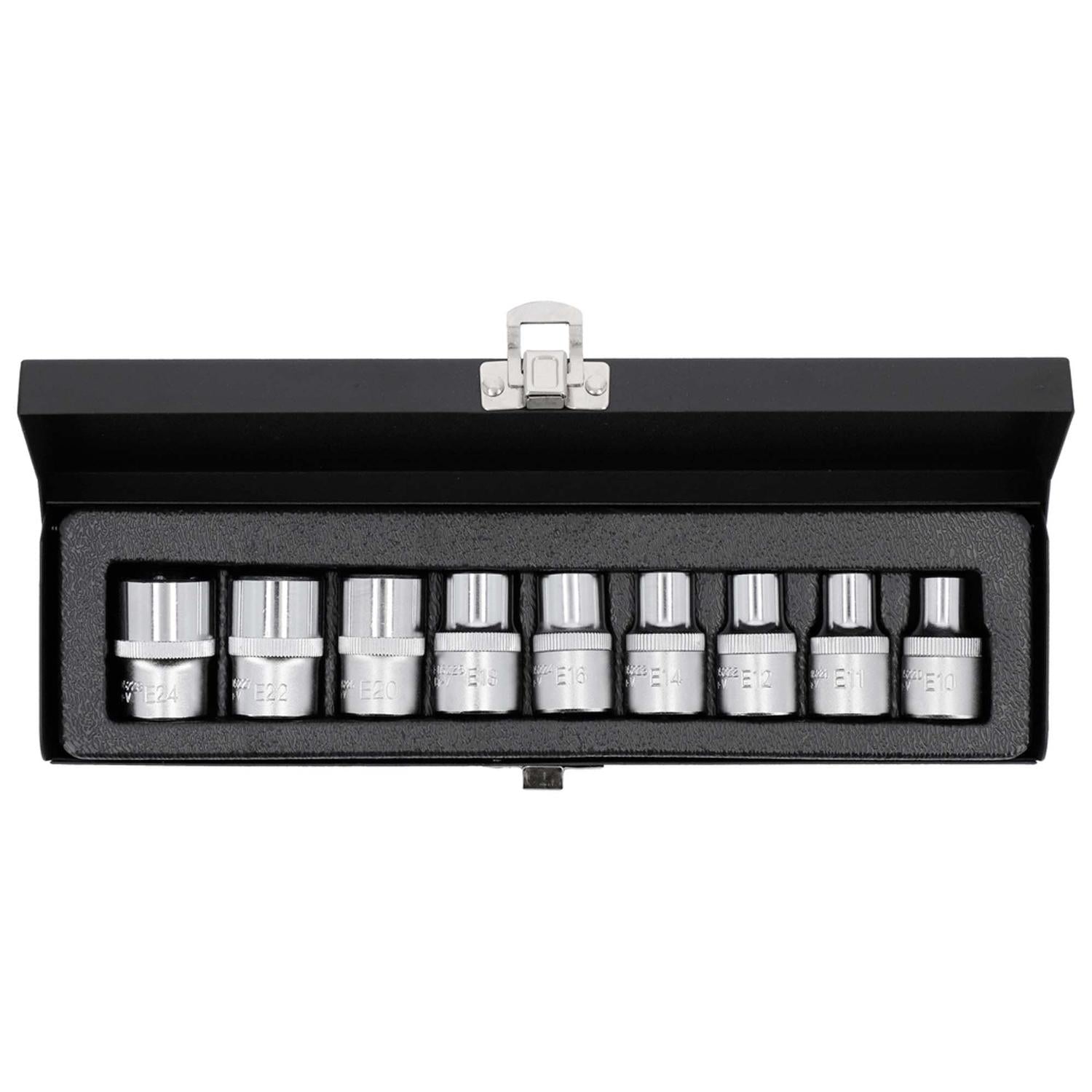 Juego De Dados Torx 1/2'' (E10 - E24) 9 Pzas - Yato - Herram.cl