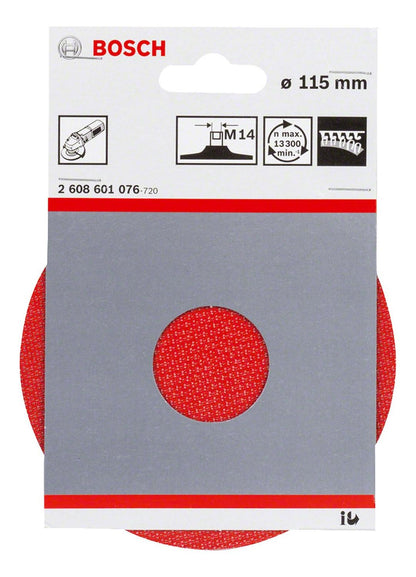 Plato De Goma Para Esmeril (M14) 115mm Con Velcro - Bosch - Herram.cl