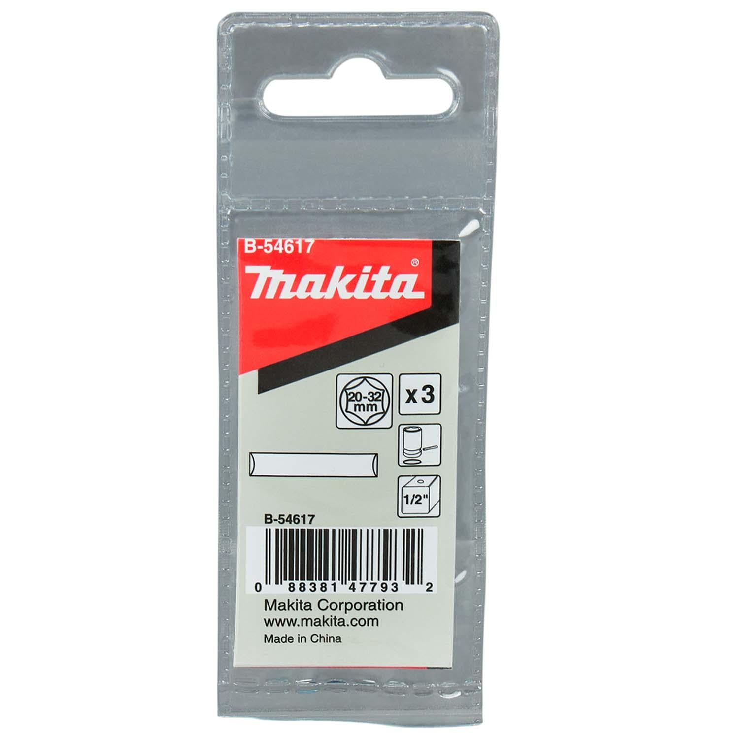 Set Pasador de Bloqueo Para Dado de Impacto 3 Pzas - Makita - Herram.cl