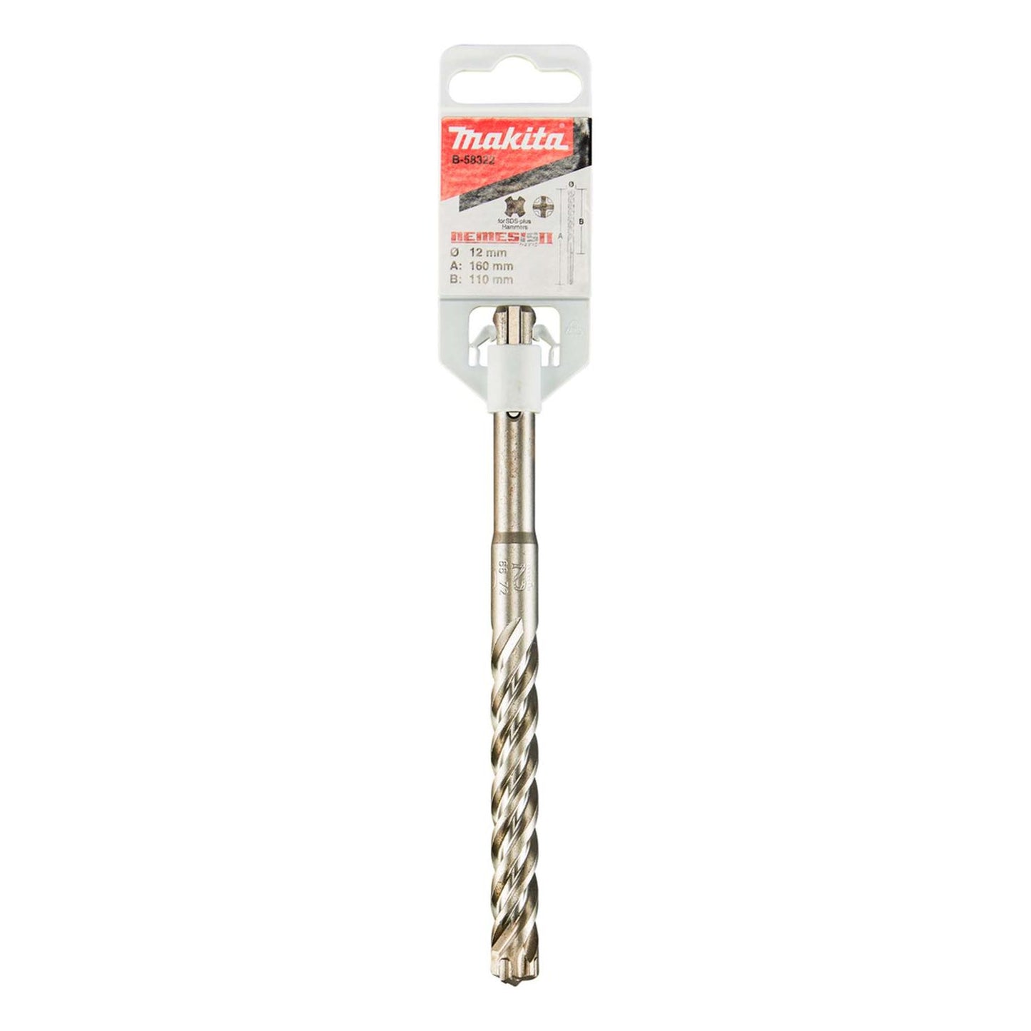 Broca SDA - Plus Némesis II 12x100x160mm (4 Filos) - Makita - Herram.cl