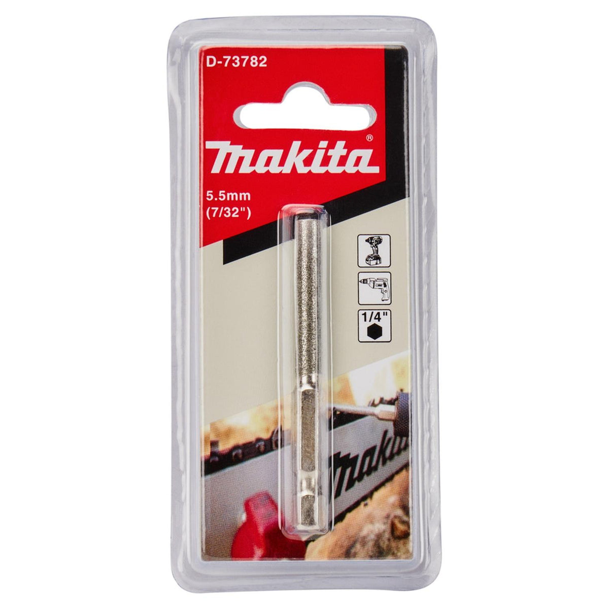 Lima Redonda Vástago Hexagonal 5.5mm (7/32'') - Makita - Herram.cl
