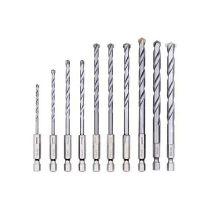 Juego de Brocas Para Mamposteria S - CASE 10 Pzas - kwb - Herram.cl