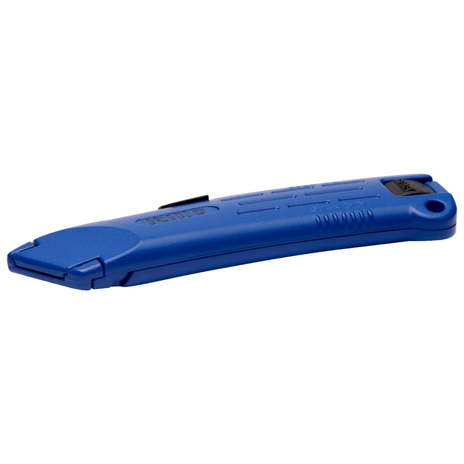 Cúter de hoja trapezoidal con sistema de seguridad - Irimo - Herram.cl