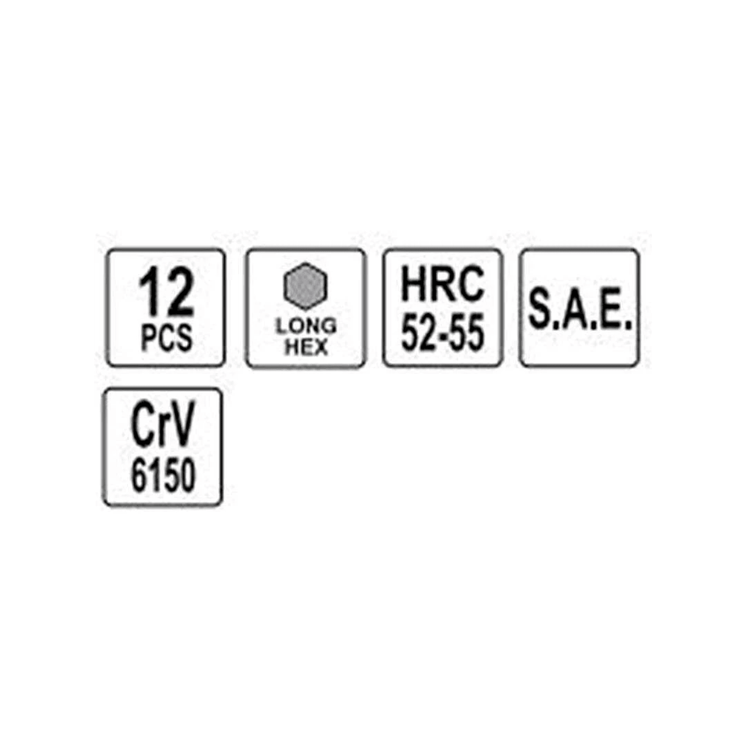 Juego De Llaves Allen Pulgadas 12 Pzas - Yato - Herram.cl