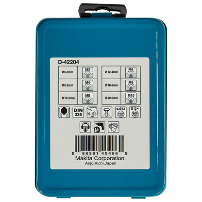 Juego De Avellanadores HSS 6.3 - 20.5mm / 6 Pzas. - Makita - Herram.cl