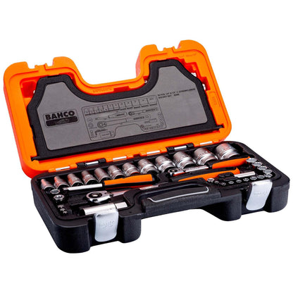Juego de Dados 1/4'' y 1/2'' Bi - hexagonal 56 Pzas - Bahco - Herram.cl