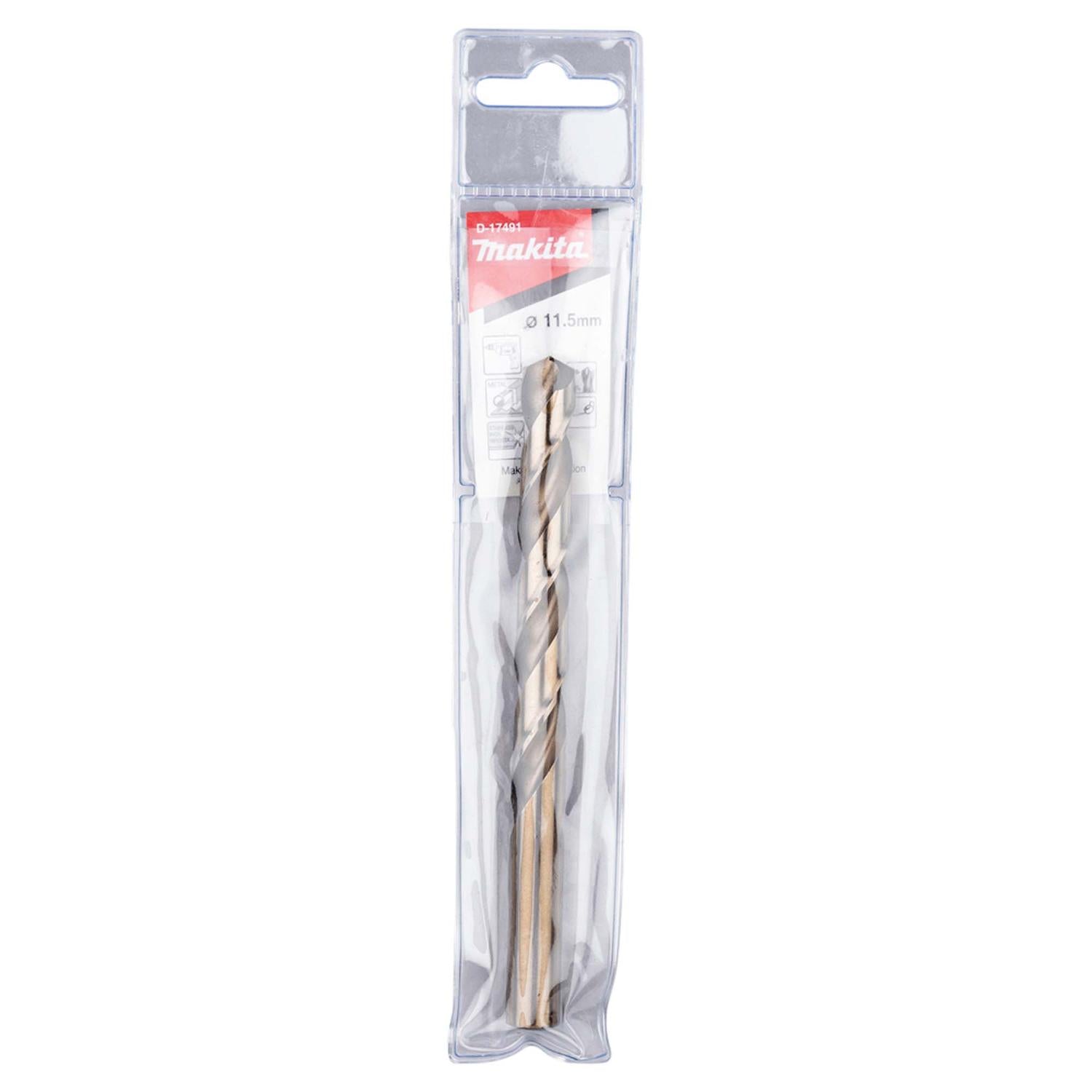 Broca Para Metal HSS - Co (Cobalto 5%) 11.5x142mm - Makita - Herram.cl