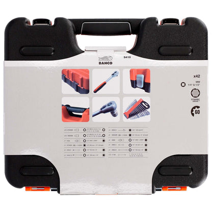 Juego Dados 1/4'', 1/2'' Y Llaves Combinadas 41 Pzas - Bahco - Herram.cl