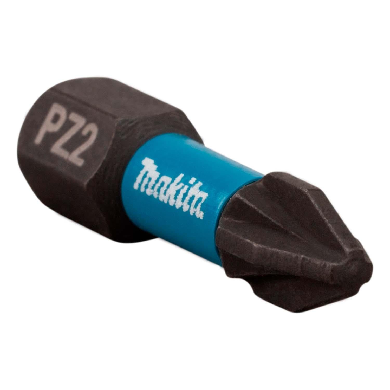 Puntas Impact Black PZ2 - 25mm 2 Pzas - Makita - Herram.cl