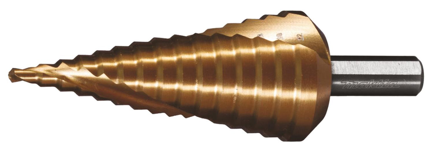 Broca Escalonada Espiral 4 - 32mm (Titanium) - Makita - Herram.cl