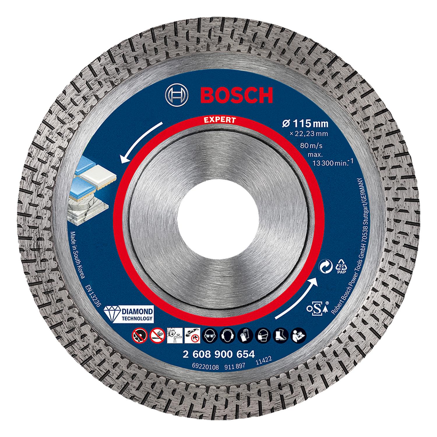 Disco Diamantado Hard Ceramic 4 - 1/2'' Porcelanato - Bosch - Herram.cl