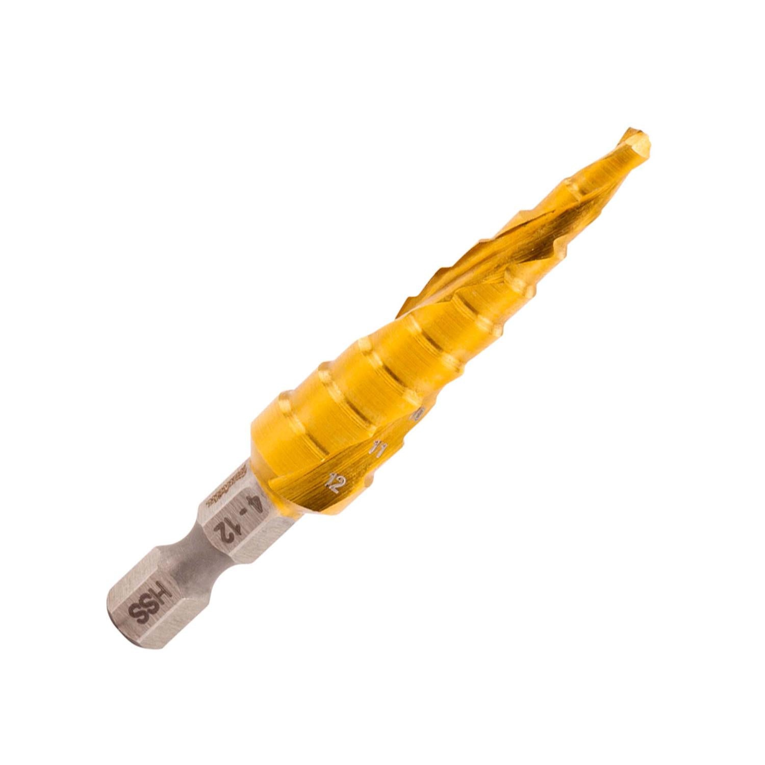Broca Escalonada Espiral 4 - 12mm (Titanium) - Makita - Herram.cl