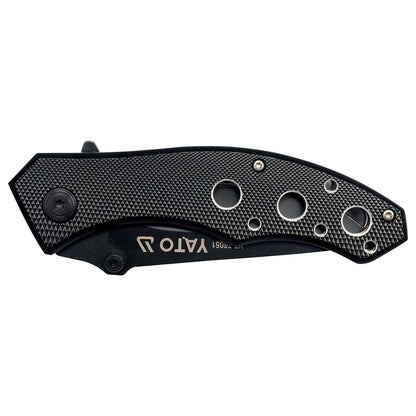 Navaja Plegable, Hoja Negra, Acero Inoxidable 190mm - Yato - Herram.cl