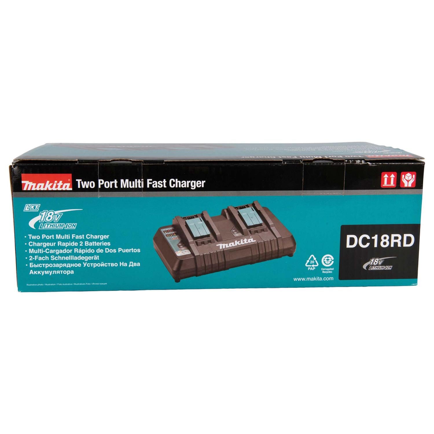 Cargador Batería Rápido Dual 18V LXT (DC18RD) Caja - Makita - Herram.cl