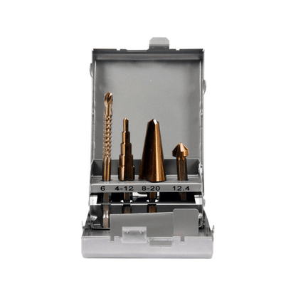 Juego De Brocas Para Metal Y Avellanador 4 Pzas Toma Hex 1/4'' - Yato - Herram.cl