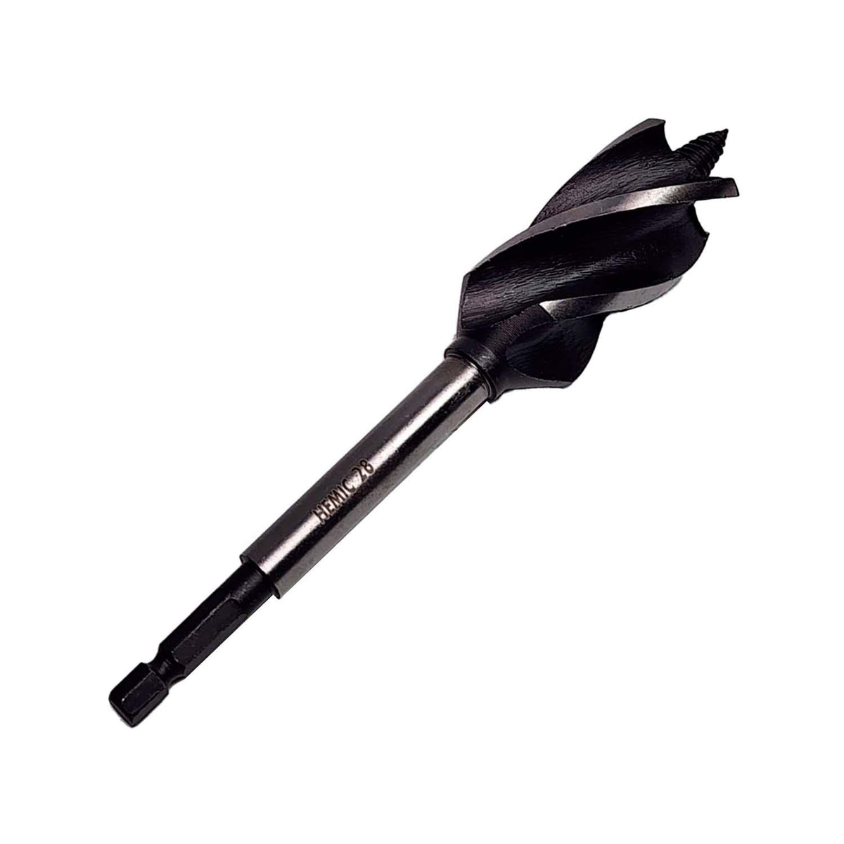 Broca 4-Puntas para Madera 28x165mm Hex. - HEMIC - Herram.cl