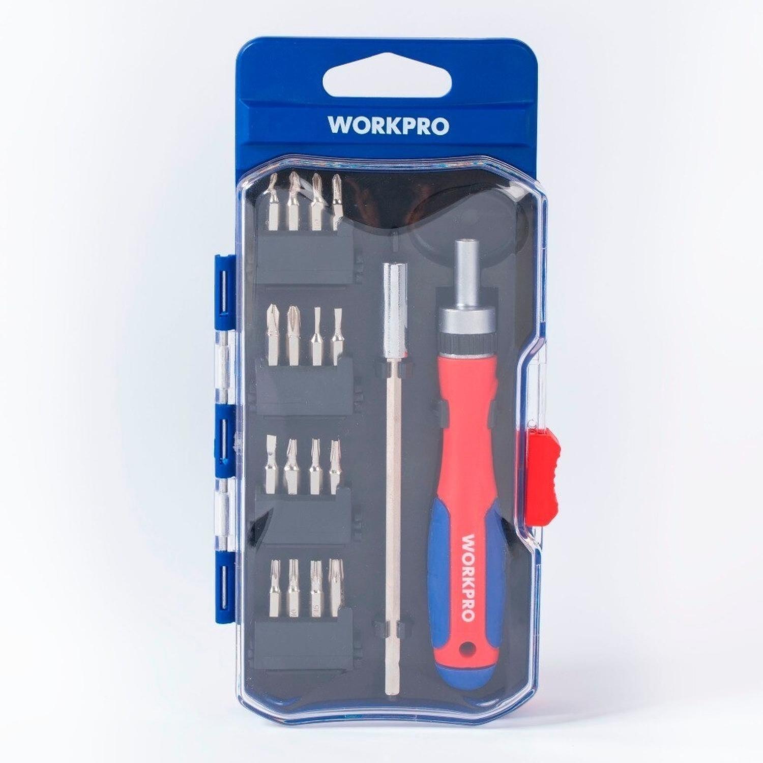 Juego Destornilladores De 18 Puntas Con Chicharra - Workpro - Herram.cl
