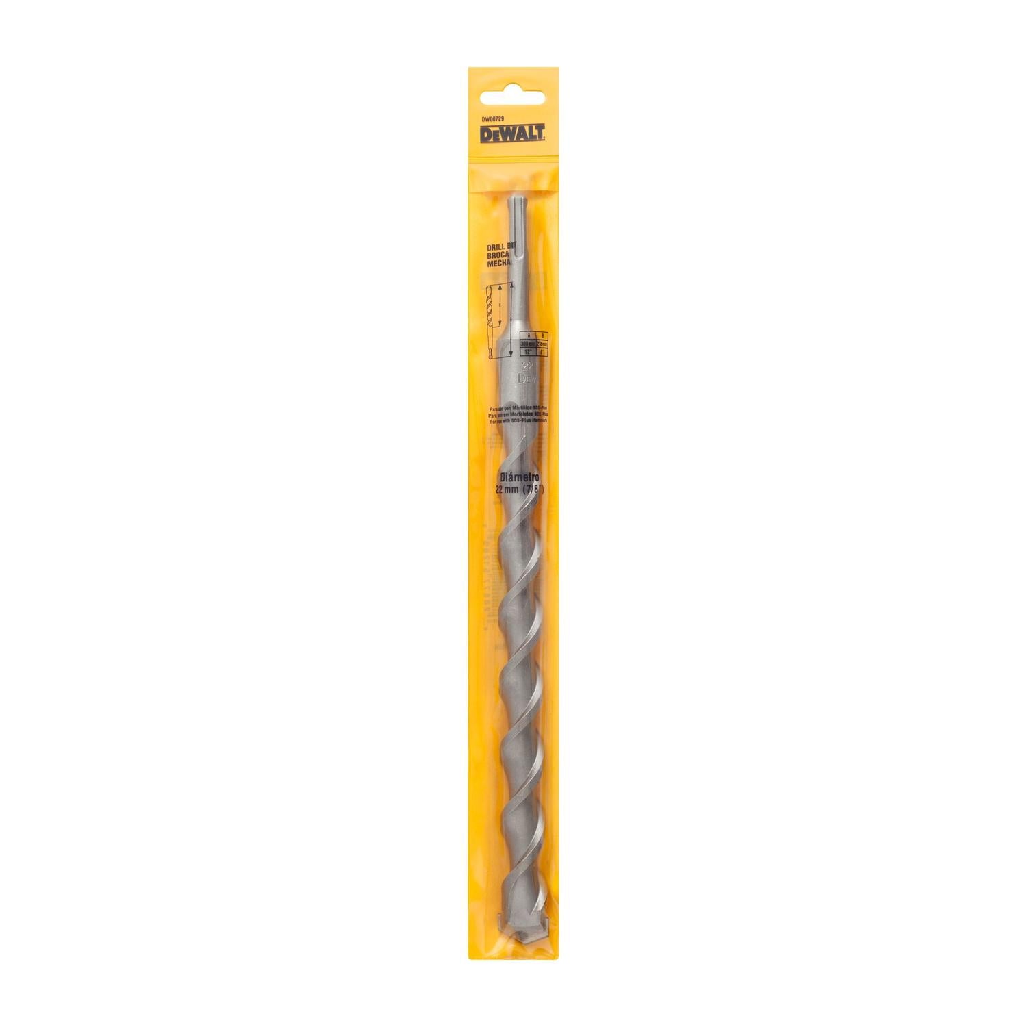 Broca SDS - Plus 22x250x300mm - DeWALT - Herram.cl