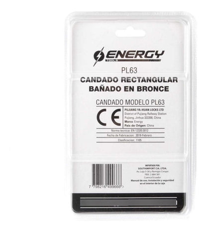 Candado De Bronce 63mm - Energy - Herram.cl