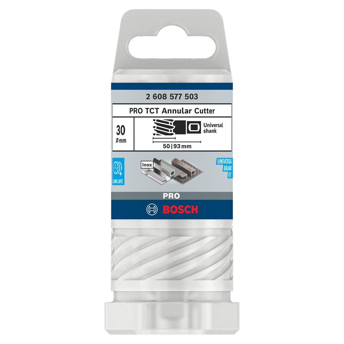 Broca Anular Bosch PRO TCT 30x50mm Carburo Tungsteno Weldon - Herram.cl