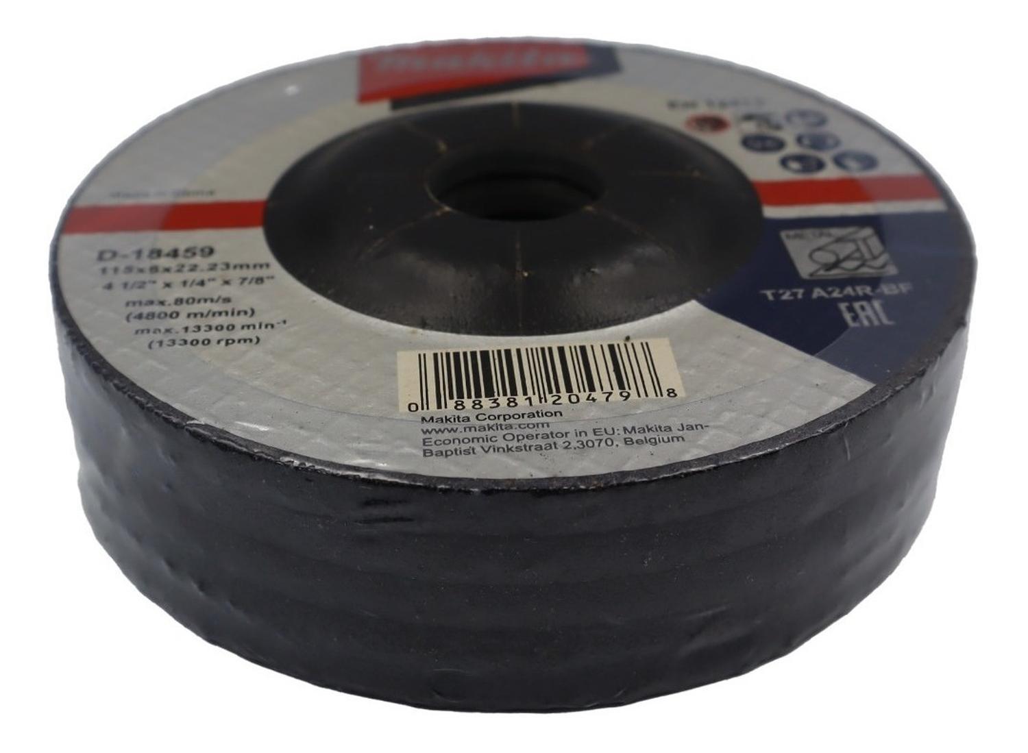 Pack 5 Discos de Desbaste Metal 4 1/2'' X 6mm - Makita - Herram.cl