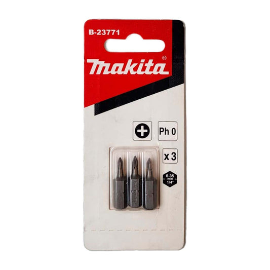 Punta de Atornillar PH0x25mm 3 Pzas - Makita - Herram.cl