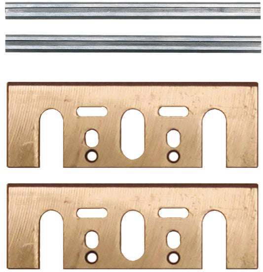 Set 4 Cuchillos Cepillo 82mm Desechable y Afilable - Makita - Herram.cl